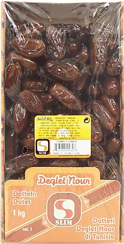 Slim Deglet Nour dates of tunisia, conditioned Full-Size Picture